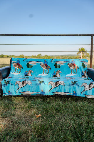 DOORBUSTER The Cowboy Blues Blanket