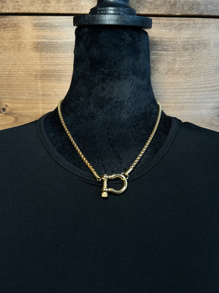 The Horseshoe Necklace {Gold}