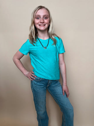 The Ariat Girls Laguna Tee {Turquoise}