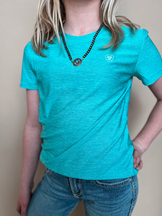 The Ariat Girls Laguna Tee {Turquoise}