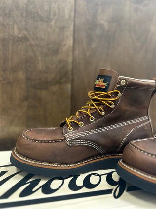Thorogood 6" Black Wedge Sole Moc Toe Boot