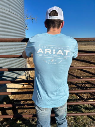 The Ariat Southwest Simple Tee {Sky Blue Heather}