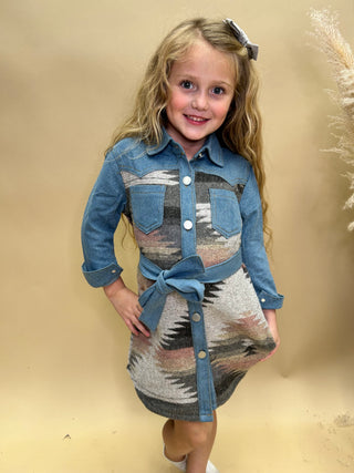 The Aztec Denim Dress