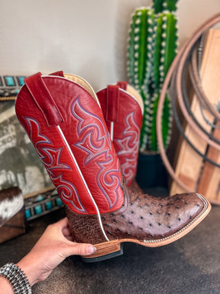 The Tobacco Ostrich Boot
