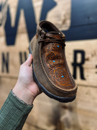 The Tooled & Turquoise Driving Mocs {Brown}