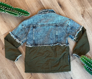 The Denim Olive Quilted Jacket