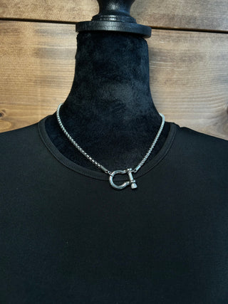 The Horseshoe Necklace {Silver}