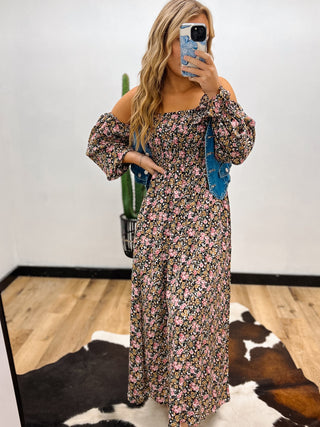 The Gloria Off the Shoulder Maxi Dress