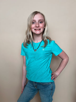 The Ariat Girls Laguna Tee {Turquoise}