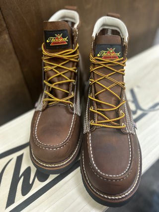 Thorogood 6" Black Wedge Sole Moc Toe Boot