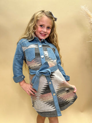 The Aztec Denim Dress