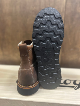 Thorogood 6" Black Wedge Sole Moc Toe Boot