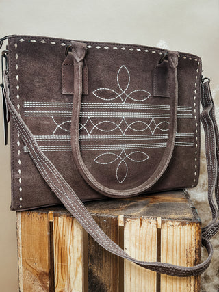 The Boot Stitch Tote {Chocolate}