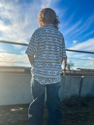The Ariat All Over Print Aztec Polo