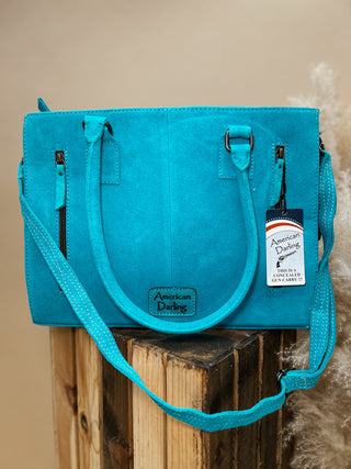 The Boot Stitch Tote {Turquoise}