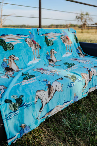 DOORBUSTER The Cowboy Blues Blanket