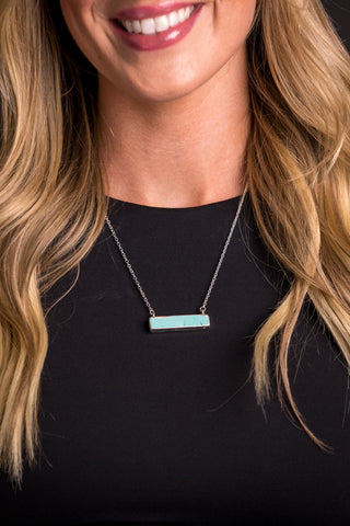 The Bar Necklace {Turquoise}