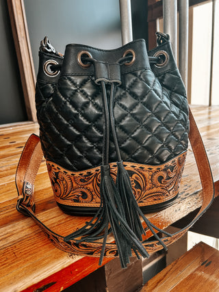 black-leather-tooled-bucket-purse-5