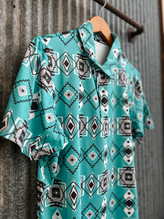 hooey-mens-aztec-polo-turquoise-4