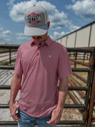 mens-ariat-red-print-western-polo-1