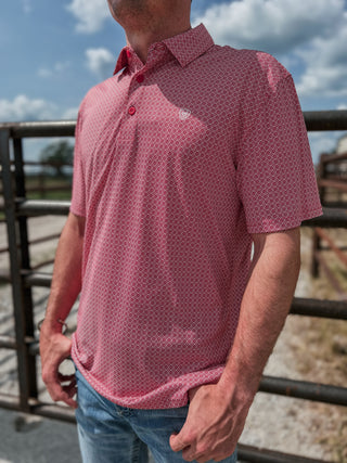 mens-ariat-red-print-western-polo-3