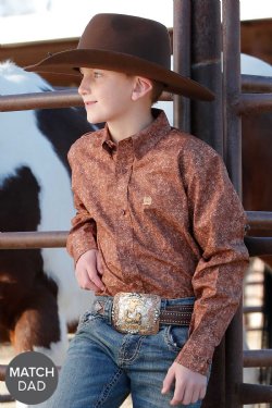 The Toolin Around Cinch Boy's Button Down