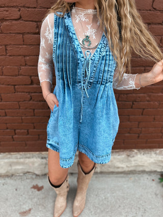 v-neck-denim-pleated-romper-2