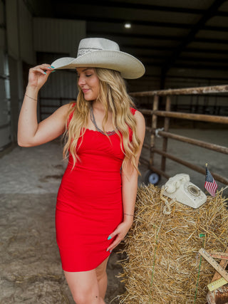 womens-red-mini-lace-trim-dress-4