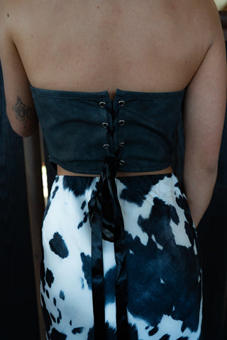 The Sin City Concho Corset {Black}