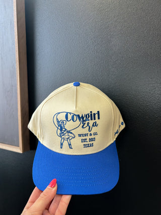 The Cowgirl Era Trucker Hat {Blue}