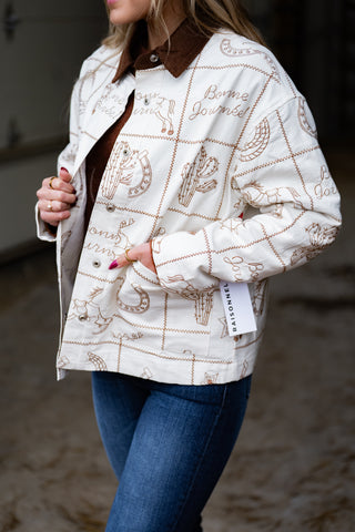 The Saddle Patch Jacket {Taupe}