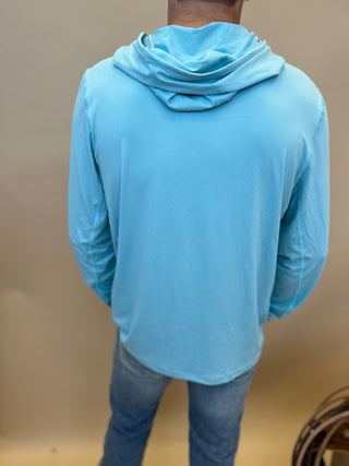 The Arena Flex Hoodie {Light Blue} No