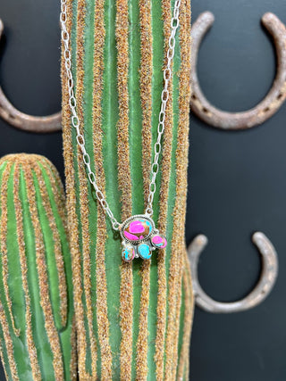 The Luna Cotton Candy Blossom Necklace