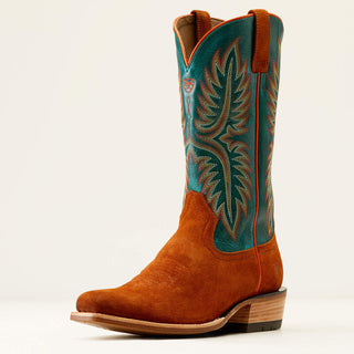 The Futurity Roughout Boot {Penny Roughout + Ancient Turquoise}