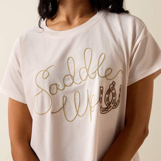 Ariat Women's Saddle Up SS Cropped Tee - Ariat 1