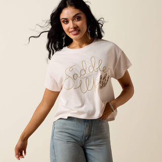 Ariat Women's Saddle Up SS Cropped Tee - Ariat 2