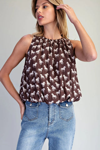 The Wild Horse Sleeveless Blouse