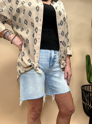 The Gracie High Rise Denim Shorts