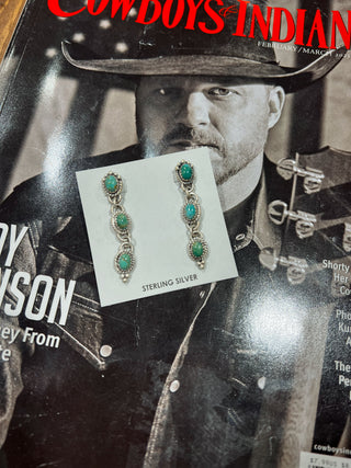 The Bisbee Dangle Turquoise Earrings