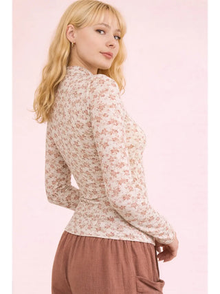 The Dusty Rose Mesh Top 2