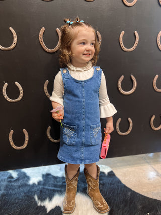 The Youth Bootstich Denim Dress