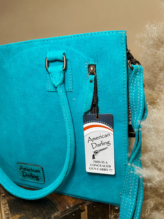 The Boot Stitch Tote {Turquoise}