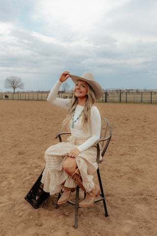 The Bellaire Blouse {Ivory}