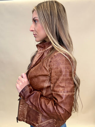 The Tobacco Leather Jacket