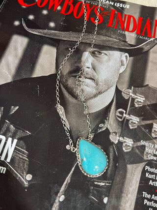The Sutton Turquoise Teardrop Necklace