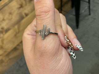 The Sterling Silver Cactus Ring