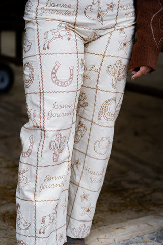 The Saddle Patch Pants {Taupe}