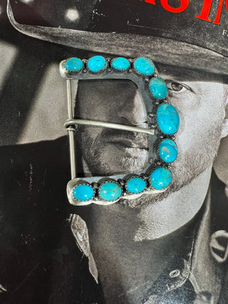 The Lambert Turquoise Belt Buckle