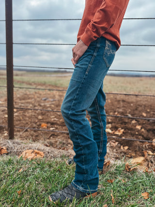 Wrangler 20X Vintage Boot Cut Jean {Dark Wash}