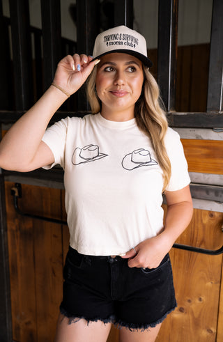 Double Deuce  Cropped Tee